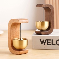 POSSBAY Wooden Wind Chimes Wireless Doorbell Entrance Door Bell Decorative Wind Bell for Home Opening Home Decoration