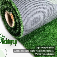 rumput sintetis 100x100 full hijau karpet rumput sintetis Swiss