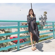 [Taiwan Ready Stock Fast Shipping] Bohemian Style One-Piece Dress Bohemian Vacation Long Dress Vacat