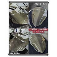 YAMAHA NVX155 Y16ZR LC135 V8 ORIGINAL CARBON FIBER PART ACCESSORIES TWILL CARBON HONEYCOMB ORI VISOR