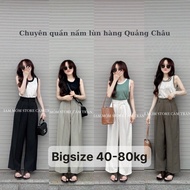 Loose pants 87cm long for short women under 1m52 with big size 40-75kg - wear to school and going ou