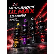 (SPECIAL SAIZ 190MM ) ULMAX Y15 LC135 GAS MONOSHOCK SHOCK ABSORBER 190MM ADJUSTABLE MONOSHOCK MONO P