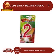 LILIN LARGE VIOLIN CANDLE NUMBER 2 - BIRTHDAY CANDLE