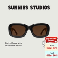SUNNIES STUDIOS - Liv Ink Hickory Polarized Pilot Sunglasses - 60341RPP-1
