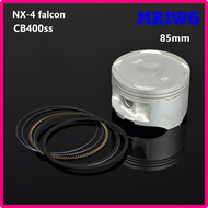 MRIWG CB400ss NX400สำหรับ Honda NX4 Falcon XR400 XR NX 400 85คันคลั๊ชมอเตอร์ไซค์ลูกสูบใหม่พร้อมแหวนล