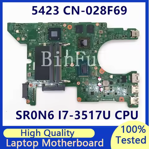 CN-028F69 028F69 28F69 Mainboard For DELL 5423 Laptop Motherboard With SR0N6 I7-3517U CPU 11289-1 21