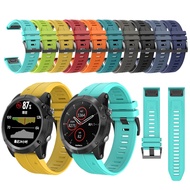 22mm 26mm  Silicone Straps For Garmin Fenix 7X 7 6X 6 Pro 5 5X Plus Descent G1 fenix 3 Smartwatch Band Bracelet