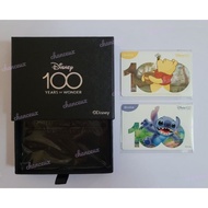 Disney 100 Winnie the Pooh and Stitch Ezlink Card (ez link set of 2 )