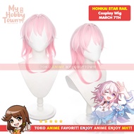 Anime Game Honkai Star Rail March 7th Fake Hair Cosplay Wig