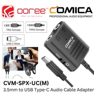 COMICA AUDIO CVM-SPX-UC(M) MULTIFUNCTIONAL 3.5MM (TRS AND TRRS 3.5MM MICS) TO USB TYPE-C AUDIO CABLE