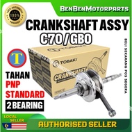 BULAT PETAK C70 / GBO CRANKSHAFT ASSY GRANSAP GRANSHAFT ASSY WITH BEARING 100% ORIGINAL TOBAKI