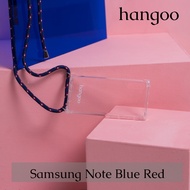 Casing hp Samsung Note tali biru dan corak merah hangoo