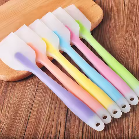 Silicone Baking Pastry Scraper Spatula Non-Stick Cake Scraper Cream Butter Spatula Heat-Resistant Ki