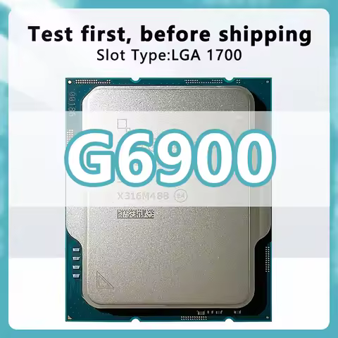 Celeron G6900 CPU 10nm 2 Cores 2 Threads 4MB 46W Processor LGA1700 for B660 B760 H770 Chipsets Mothe