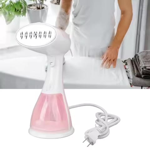 Pink Travel Compact Steam Iron Portable Electric Steam Iron Small Steam Brush Iron