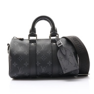 LOUIS VUITTON LV 路易威登 Keepall Bandouliere 25 兩用包 黑色 原花帆布 M46271