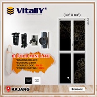 (PRE-ORDER) VITALLY Mini Lite Bi-Fold Aluminium Door | Kitchen Door | Toilet Door | Pintu Bilik Air