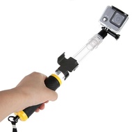 GoPro sports camera Retractable selfie stick Surfing Diving Buoyancy stick Crystal Transparent stick