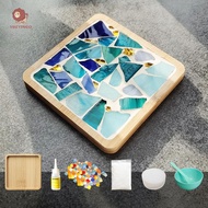 YUEYINGO Handmade DIY Mosaic cup Mat dưới tre Pad giáo dục sớm miễn phí sáng tạo đồ chơi thủ công mỹ