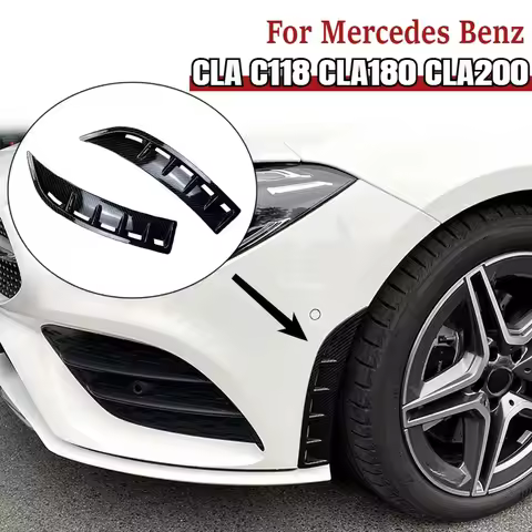 Front Wheel Bumper Canard Side Vent Hood Fender Cover For Mercedes Benz CLA C118 CLA250 CLA35 2020+