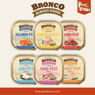 BRONCO Carton Deal Bronco Pate Dog Wet Food 100g