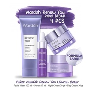 Paket Skincare Wardah Renew You Anti Aging 4 pcs - 4 in 1 harga hemat