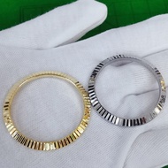 For 41mm 11633 12633 126334 Rolex Datejust41 316L Steel Silver Bezel 32.5mm