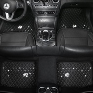 Swan crown leather mobul coaster 0Black DAD Kullit Car Carpet 5 Seater 2 Rows swan 2 rows carpet