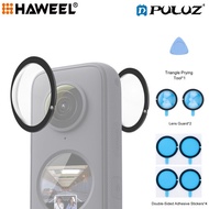 PULUZ ฝาครอบป้องกันเลนส์ PC สำหรับ Insta360 One X2