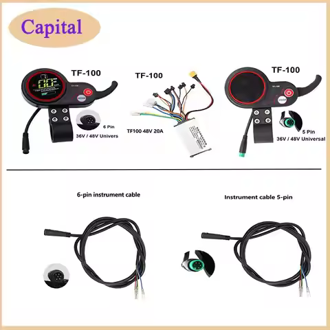 FOR 36V 16A 48V 20A Brushless Motor Controller TF-100 LCD Display Meter for Kugoo M4 Electric Scoote
