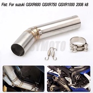 Motorcycle Exhaust Muffler Middle Link Pipe For Suzuki GSXR 600 GSXR 750 GSXR 1000 GSXR600 GSXR750 G