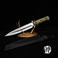 มีดเดินป่า รุ่นY8 เหล็กA8 งานเต็ม ความแข็ง 60+2 HRC ด้ามจับ MICARTA ซองKYDEX