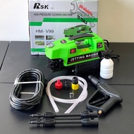เครื่องอัดฉีด RSK รุ่น HM-V99. กำลัง 3500W  350 Bar  ขนาด 4 แรงม้า พร้อมอุปกรณ์ใช้งาน