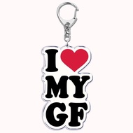 I Love You My Fictional Boyfriend Awesome Girlfriend Keychain Emo Boys Hot Wife Mom Dad keychain Key