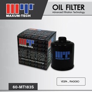 กรองน้ำมันเครื่องมอเตอร์ไซต์  VESPA  PIAGGIO MAXUM-TECH MT183S