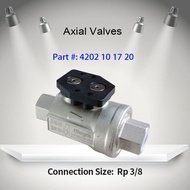 Part #: 4202 10 17 20 Parker Legris Axial Valves 4202101720 Rp3/8 G1/8 Orifice Size:10 mm