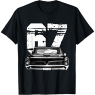 Men's cotton T-shirt 1967 67 GTO Classic Car Old School Muscle Car T-Shirt Fast Shipping