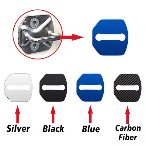 4PCS Car Door Lock Cover for Ford Kuga Escape Focus 3 4 MK3 MK4 Fiesta Mondeo Fusion Everest Protect