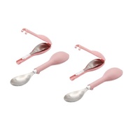 FlipGo翻滾兒童餐具組-兩入組(粉、粉)