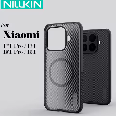 Nillkin For Xiaomi 17T Pro Mi 15T Pro Magnetic Shield Pro Phone Case Anti Fingerprint PC+TPU Protect