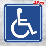 4x Handicap Handi Cap Sticker Decal Vehicle Wheelchair Disabled Window Parking