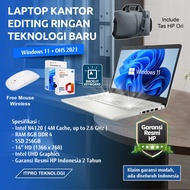Laptop Baru Bergaransi Untuk Kantor Pelajar HP dq0510TU - Intel N4120, RAM 8GB, SSD 256GB, W11