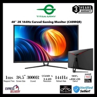 TITAN ARMY 40" 2K QHD 144Hz 1ms Curved Gaming Monitor (C40MQR)