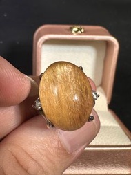 純銀金髮晶開口介指(滿$500包順豐智能櫃)