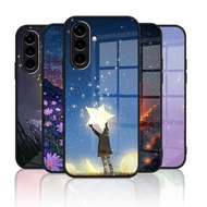 Shockproof Glass Case for Samsung Galaxy A16 5G A16 4g A26 5g A36 5g A56 5g Drop-proof Back Cover wi