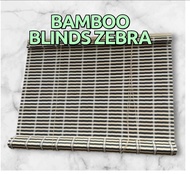 ORI Bamboo blinds zebra / outdoor indoor blind / curtain roll up / bidai buluh asli natural / tingkap dapur window