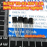 50pcs BC547 547 TO-92 45V 0.1A NPN forward transistor kde0193