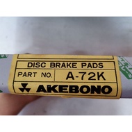 OFFER~ CLEANCER STOCK!!! AKEBONO DISC BRAKE PAD A-72K 04491-14090 TOYOTA COROLLA KE CORONA RT CELICA