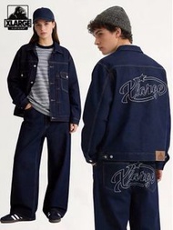 XLARGE 2026新款美式工裝潮流復古休閒字母刺繡丹寧牛仔夾克外套