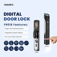 【Wifi Intercom Viewer】 FR018 SINGGATE Finger Vein Recognition &amp; Video Call Smart Viewer Digital Door Lock